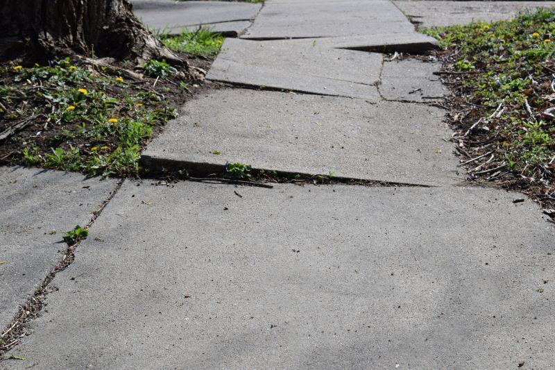Damaged Brick Sidewalk